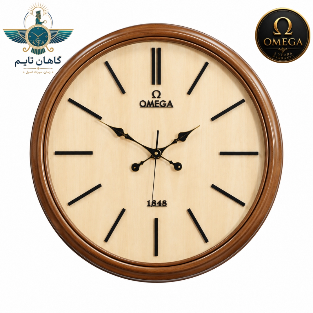ساعت دیواری امگا ۷۰ سانتی - کد ۵۲۰۵