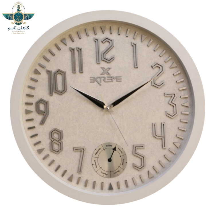 ساعت دیواری اکستریم - ۵۰ سانتی - کد 110 (روزشماردار)