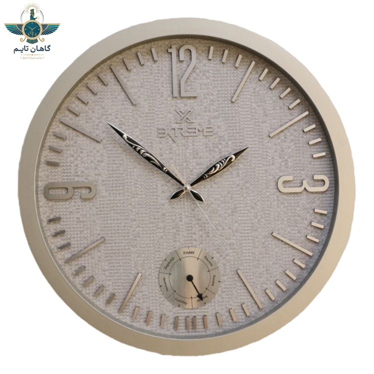 ساعت دیواری اکستریم - ۵۰ سانتی - کد 110 (روزشماردار)