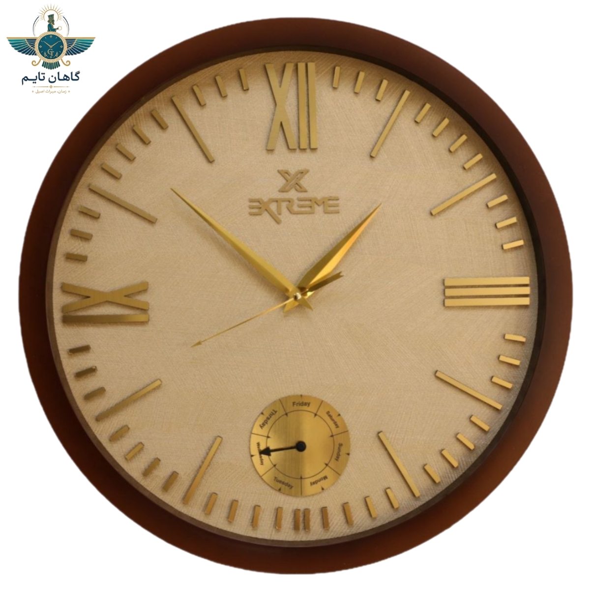ساعت دیواری اکستریم - ۵۰ سانتی - کد 110 (روزشماردار)